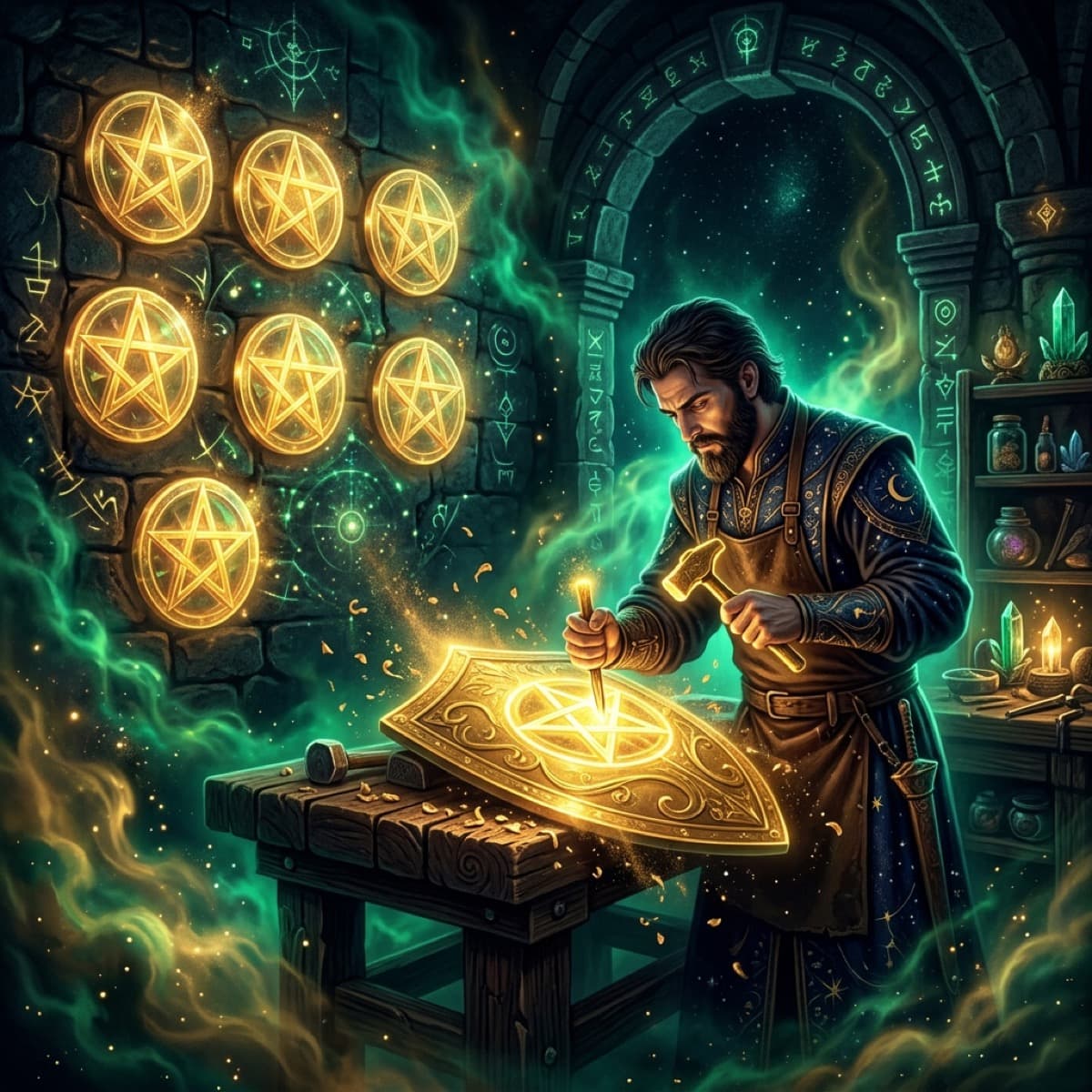 Eight of Pentacles
