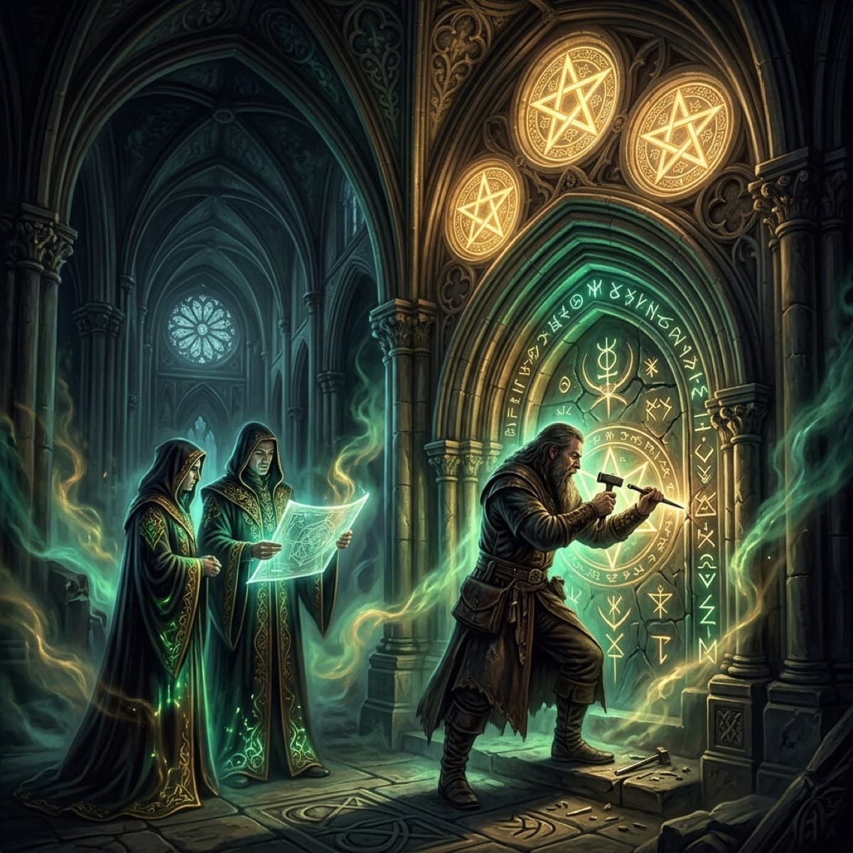 Three of Pentacles